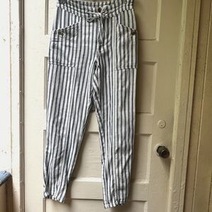 American Eagle Pants 2 Striped Nautical Cotton Beach Summer Casual Resort Island